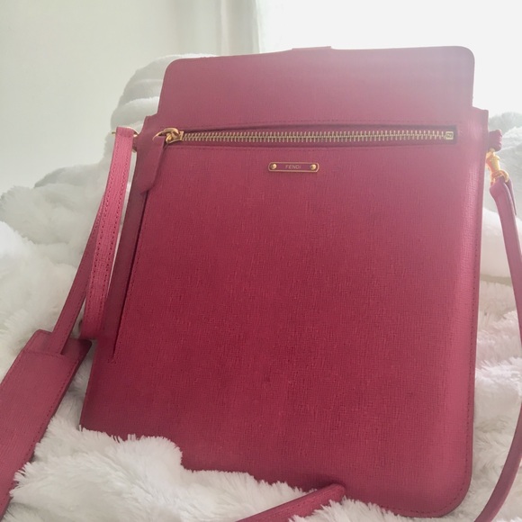 Fendi Handbags - 100% Auth Fendi iPad case carry pouch Fuschia pink